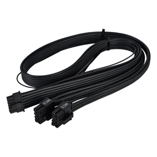 SilverStone PP14-EPS75 2 x EPS 8 pin (PSU) to 12+4 pin (GPU) 12VHPWR PCIe Gen5 Cable