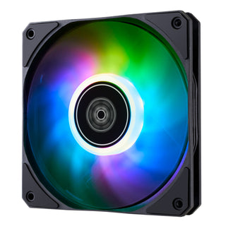 SilverStone AS120B-ARGB Air Slimmer Enhanced Performance 120Mm Slim Fan With Full-Range Pwm And Argb Lighting Effect