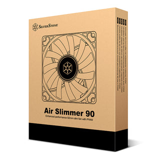 SilverStone AS90B Air Slimmer Enhanced Performance 92mm Slim Fan With Pwm