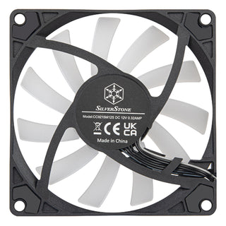 SilverStone AS90B-ARGB Air Slimmer Enhanced Performance 92mm Slim Fan With Pwm And Argb Lighting Effect