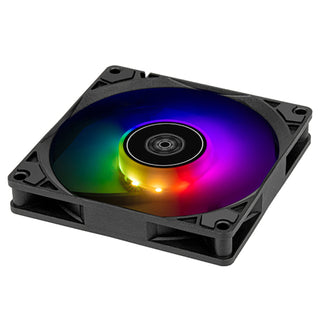 SilverStone AS90B-ARGB Air Slimmer Enhanced Performance 92mm Slim Fan With Pwm And Argb Lighting Effect