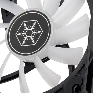 SilverStone AS90B-ARGB Air Slimmer Enhanced Performance 92mm Slim Fan With Pwm And Argb Lighting Effect