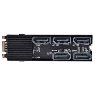 SilverStone ECS07 5-Port SATA Gen3 6Gbps Non-RAID M.2 PCIe Storage Expansion Card