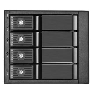 Silverstone FS304B-12G Three 5.25" Device Bay to Four 3.5" SAS-12G / SATA 6Gbit/s Trayless Hot-Swap Cage