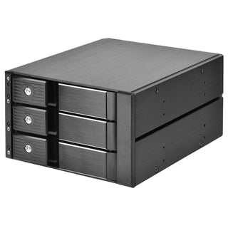 Silverstone FS303B-12G Two 5.25" Device Bay to Three 3.5" SAS-12G / SATA 6Gbit/s Trayless Hot-Swap Cage