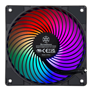 SilverStone AP120SKB-ARGB Air Penetrator High Performance 120mm Air Channeling Computer Fan with ARGB lighting Effects