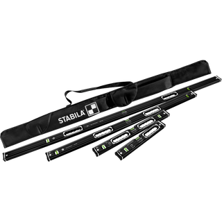 Stabila 37400 Dark Shadow 16", 24", 48", and 72" 196-2 Level Set, 4 Pc.