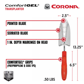 Corona CT 3224 ComfortGEL® Transplanter StainlessSTEEL