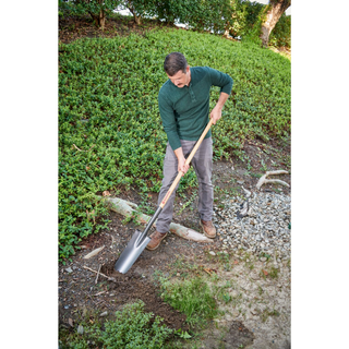 Corona SS 62000 Closed-Back, Drain Spade Shovel, 14-Gauge, 12 in. Head, 48 in. Wood Handle
