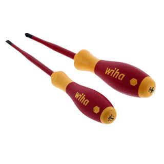 Wiha Tools 32189 Insulated Screwdrivers Phillips No.2 and Slotted 4.5mm, 2 Piece