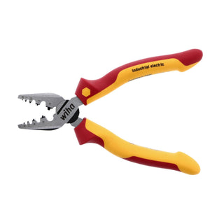 Wiha Tools 32945 Insulated Industrial Crimping Pliers 7 Inch