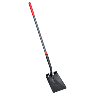 Corona SS16020 Boron Steel 14-Gauge Square Point Shovel, Fiberglass Handle