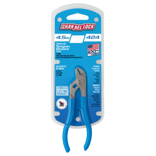 Channellock 424 4.5-Inch Straight Jaw Tongue & Groove Pliers