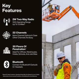 Klein Tools RJSC200 BlueTooth Two-Way Radios
