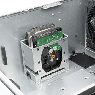 SilverStone RM51 5U rackmount server chassis with dual 180mm fans and enhanced liquid cooling compatibility