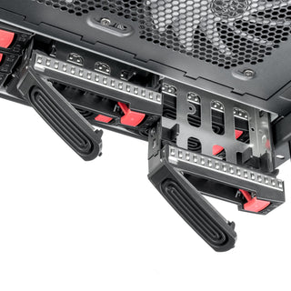 SilverStone RM61-312 6U 12-Bay Rackmount Chassis equipped with dual PSU compatibility, triple 360mm radiator support