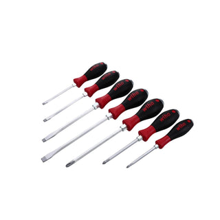 Wiha Tools 53097 SoftFinish Extra Heavy Duty Slotted/Phillips Screwdriver Set 7 Piece