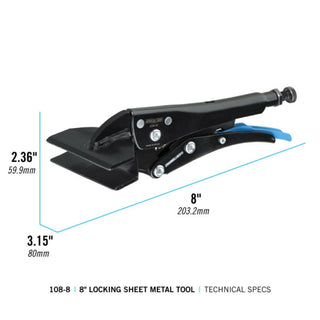 Channellock 108-8 8-Inch Sheet Metal Locking Pliers