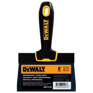 Dewalt DXTT-2-122 6 Inch Blue Steel Taping Knife with Soft Grip Handle