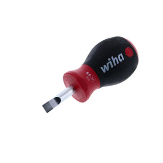 Wiha Tools 30265 SoftFinish Stubby Slotted Screwdriver, 6.5 mm x 25 mm