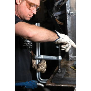 Bessey SGL-8 Clamp, welding, F-style, heavy duty pad, 8 In. x 4.75 In., 1800 lb