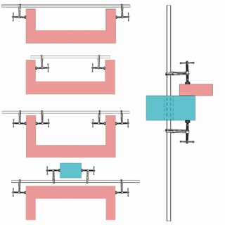 Bessey SLV100M Variable clamp set, 39 x 4.75 IN