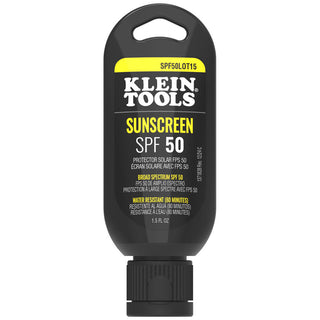 Klein Tools SPF50LOT15 Sunscreen Lotion, Broad Spectrum SPF 50, 12-Pack