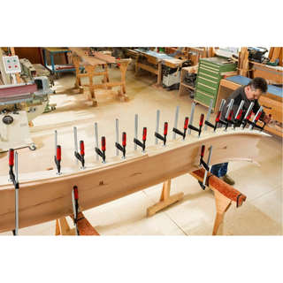 Bessey TGK4.579+2K Clamp, woodworking, F-style, 2K handle, replaceable pads, 4.5 In. x 79 In., 1540 lb