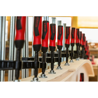 Bessey TGK4.579+2K Clamp, woodworking, F-style, 2K handle, replaceable pads, 4.5 In. x 79 In., 1540 lb
