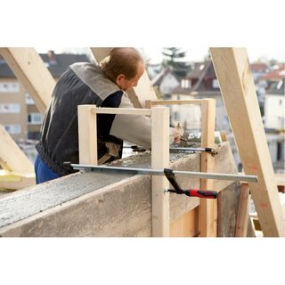 Bessey TGK4.516+2K Clamp, woodworking, F-style, 2K handle, replaceable pads, 4.5 In. x 16 In., 1540 lb