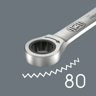 Wera 6007 Joker SB Ring Ratchet Spanner, Long Design, 17 x 304.5 mm