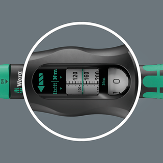 Wera Click-Torque Lock C 3 Torque wrench, adjustable, reversible ratchet, Torque Lock function, 40-200 Nm