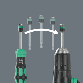 Wera Kraftform Kompakt 25 RA-R with Pouch, 6 Pc.