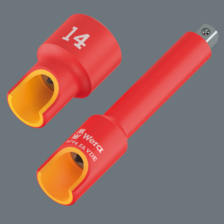 Wera 8790 A VDE Zyklop Socket, insulated, with 1/4" drive, 5mm