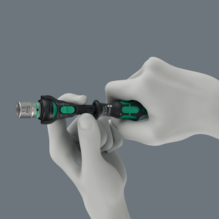 Wera 8000 A Black Edition Zyklop Speed Ratchet with 1/4" Drive