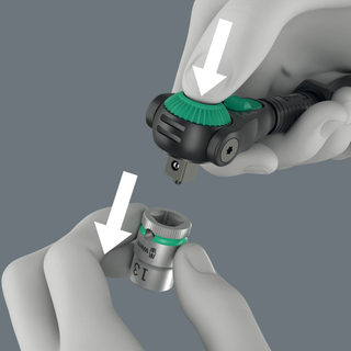 Wera 8000 C Black Edition Zyklop Speed Ratchet with 1/2" Drive