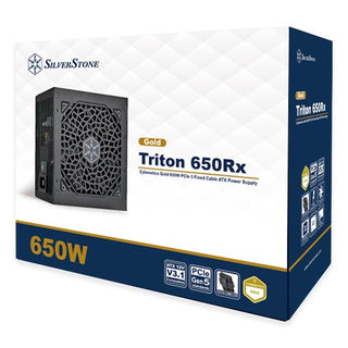 SilverStone TR650R-GF Triton 650Rx Cybernetics Gold Fixed Cable ATX Power Supply