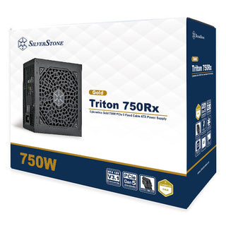 SilverStone TR750R-GF Triton 750Rx Cybernetics Gold Fixed Cable ATX Power Supply