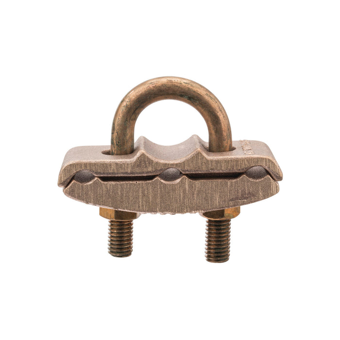 NSI UC-315 Bronze U-Bolt Clamp for Three Wires, 1″ Pipe, 250-2/0 AWG, Burial