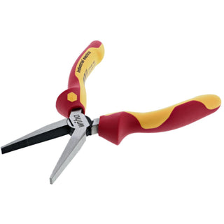 Wiha Tools 32941 Insulated Industrial Long Flat Nose w/Cutters 6.3 Inch