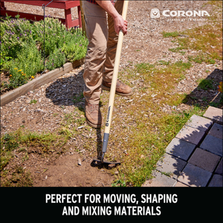 Corona SH16100  Forged Hardwood Handle Mortar Hoe, 7 in.