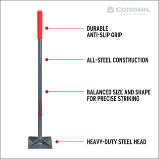 Corona-UT16200 · All Steel Dirt Tamp, 8 in. x 8 in.