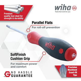 Wiha Tools 30283 Screwdriver Set - PicoFinish Precision, SoftFinish Standard and XHeavy Duty, 12 Pc.