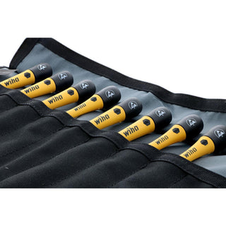 Wiha Tools 27396 8 Piece ESD Safe Picofinish Precision Screwdriver Set in Pouch