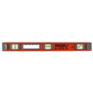 Johnson 1254-2400 24" Magnetic Heavy Duty I-Beam Aluminum Level