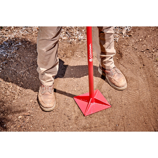 Corona UT 60055 All-Steel Dirt Tamp, 3-1/2 in. x 12 in., 58 in. Steel Handle