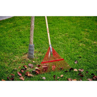 Corona RK 24003 Spring Brace Rake, 24 in. Head, 24 Tines, Hardwood Handle