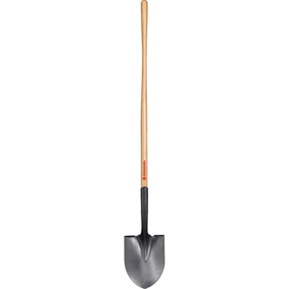Corona SS 60000 Closed-Back, Round Point Shovel, 14-Gauge, 12 in. Head, 48 in. Wood Handle