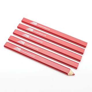 Diamondback 15-05-RD-5PK Carpenter Pencil, Red, 5 Pack