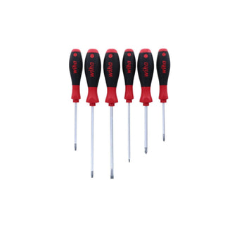 Wiha Tools 30291 6 Piece SoftFinish Slotted, Phillips and Square Screwdriver Set